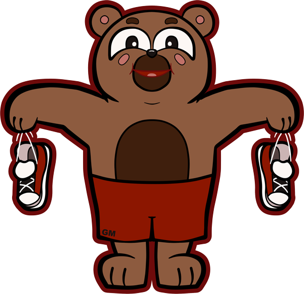 Maskot Gami’s Gym - medvěd