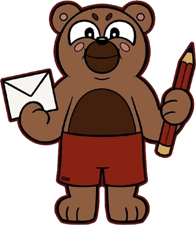 Gami’s medvěd s dopisem