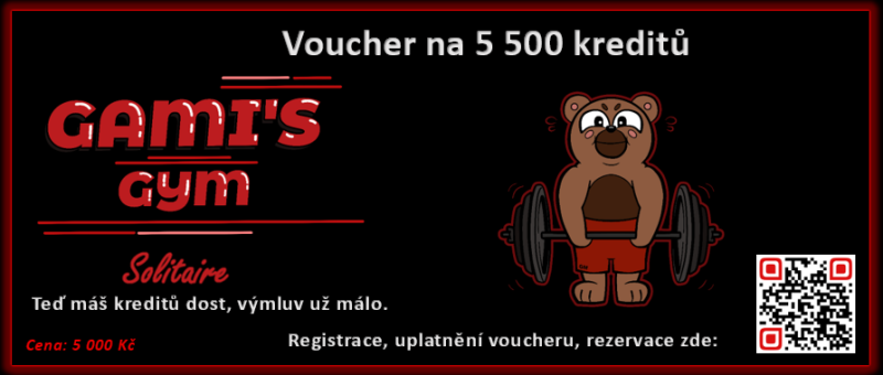 Voucher Dobití 5 000 kreditů, platnost 90 dnů